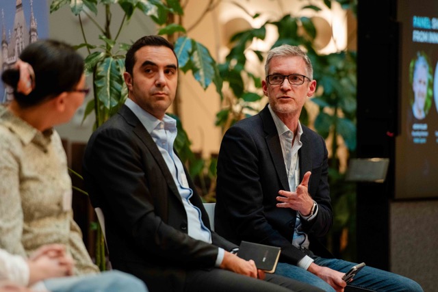 Panel discussion at a London & Partners ecosystem event.