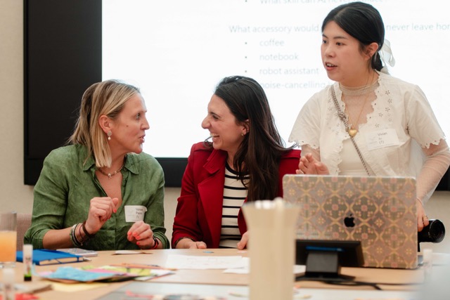Participants collaborating during a Future of Work workshop.
